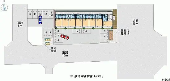 ★手数料０円★前橋市南町４丁目　月極駐車場（LP）